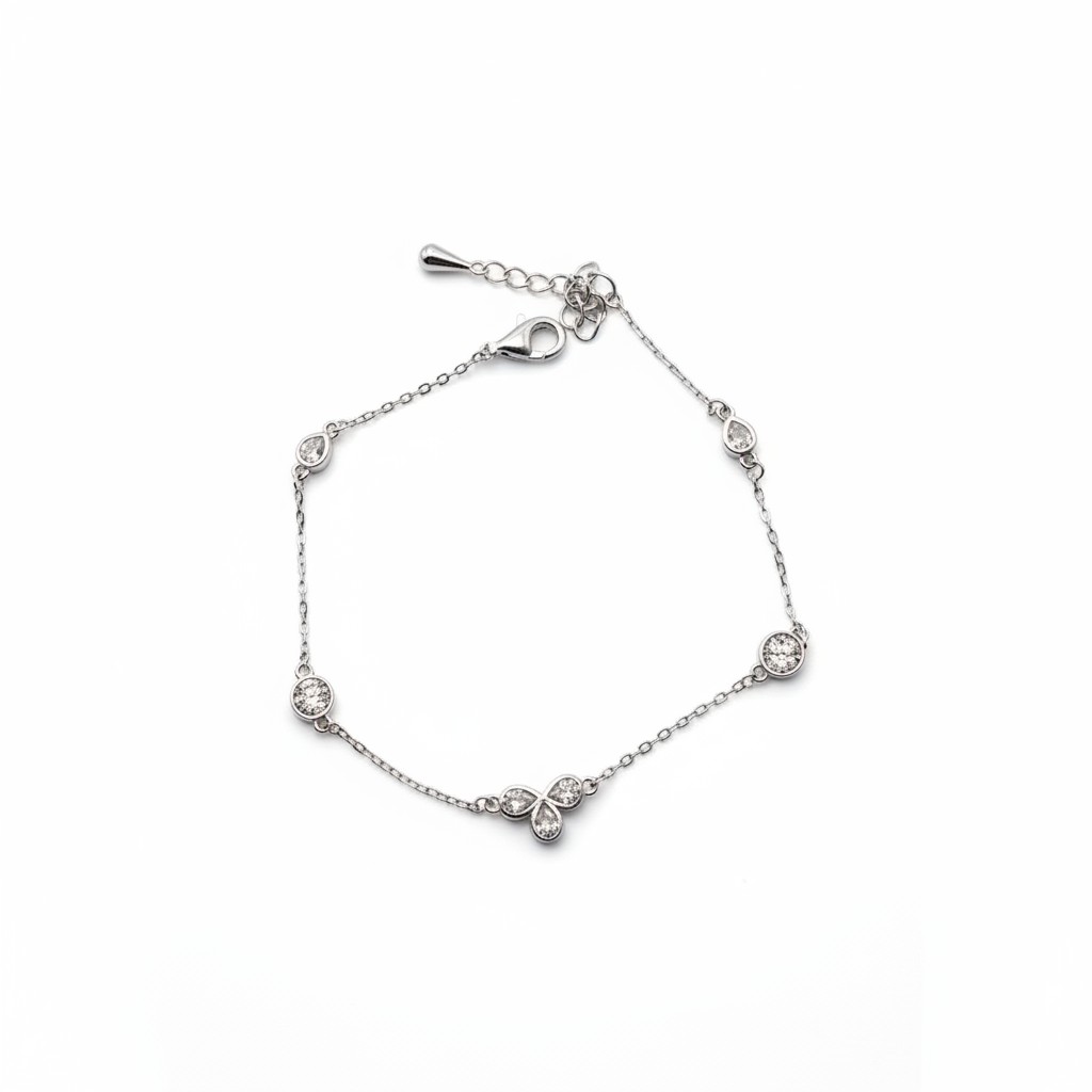 Mixed CZ Station Bracelet