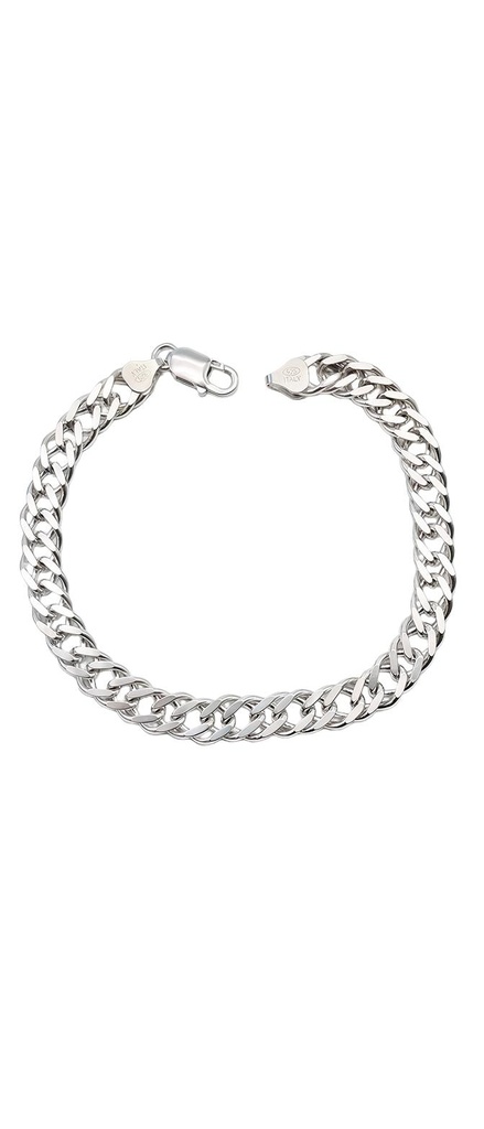 Double Curb Chain Bracelet