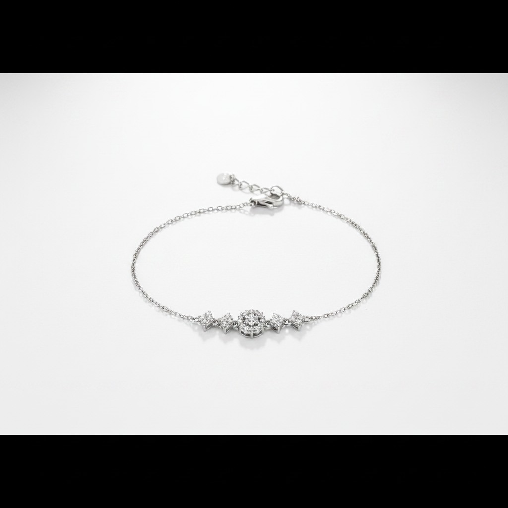 Celestial Geometric Bar Bracelet
