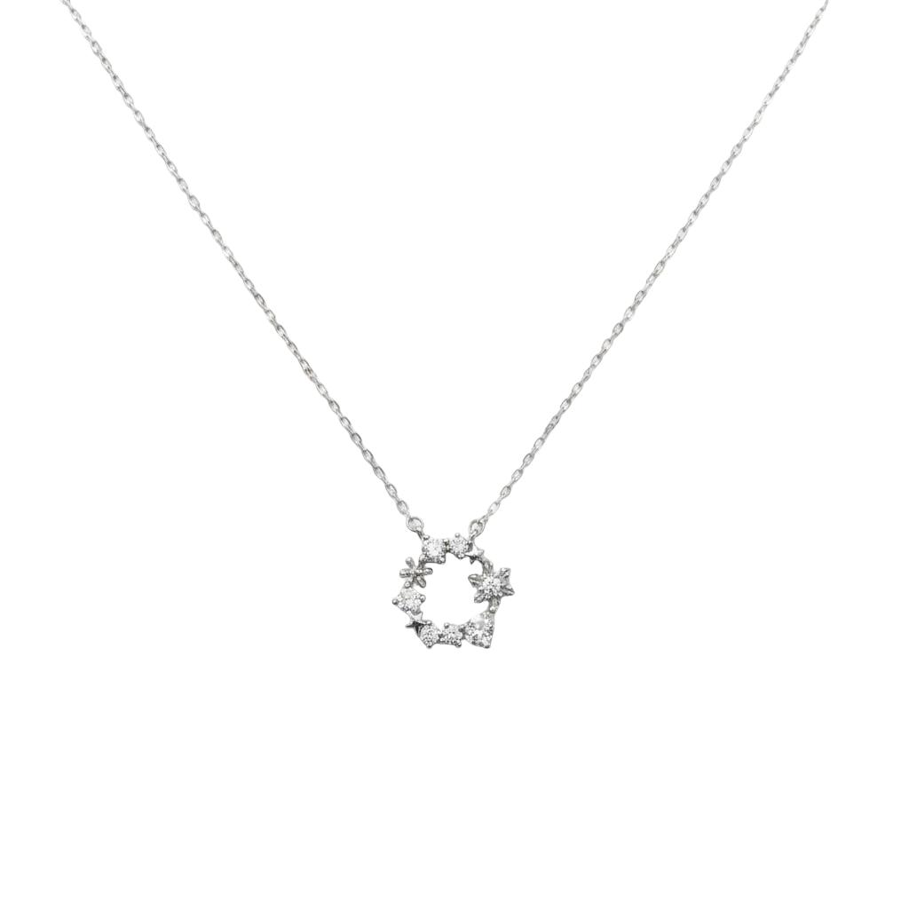 Celestial Star Wreath CZ Necklace