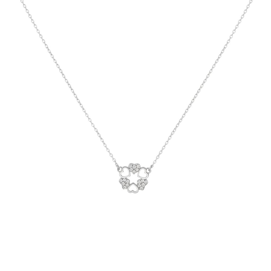 Circle of Hearts CZ Necklace