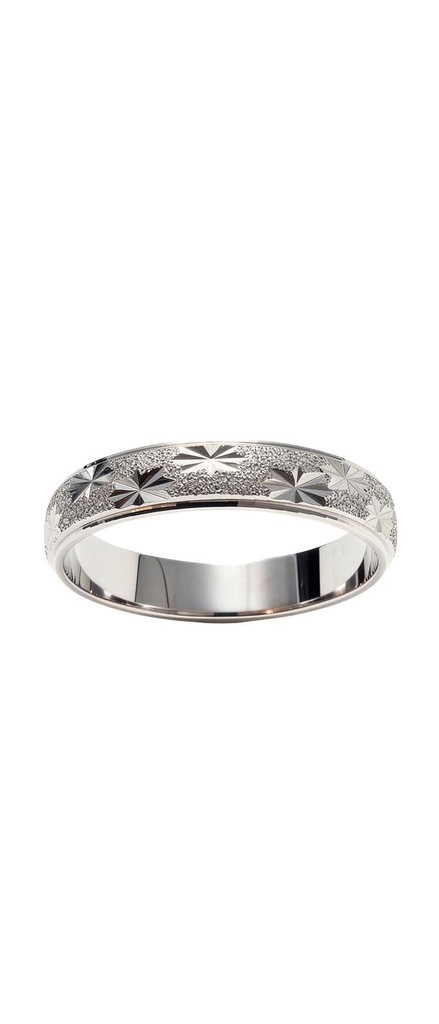 Star-Cut Stardust Dome Band Ring
