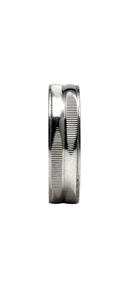 Milgrain Ribbed Wide Band Ring