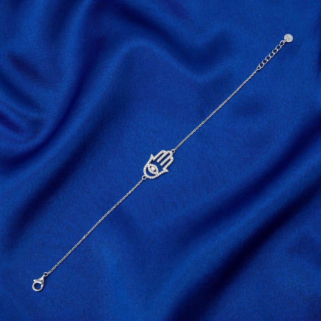 [CBR0303] Hamsa Hand Charm Bracelet