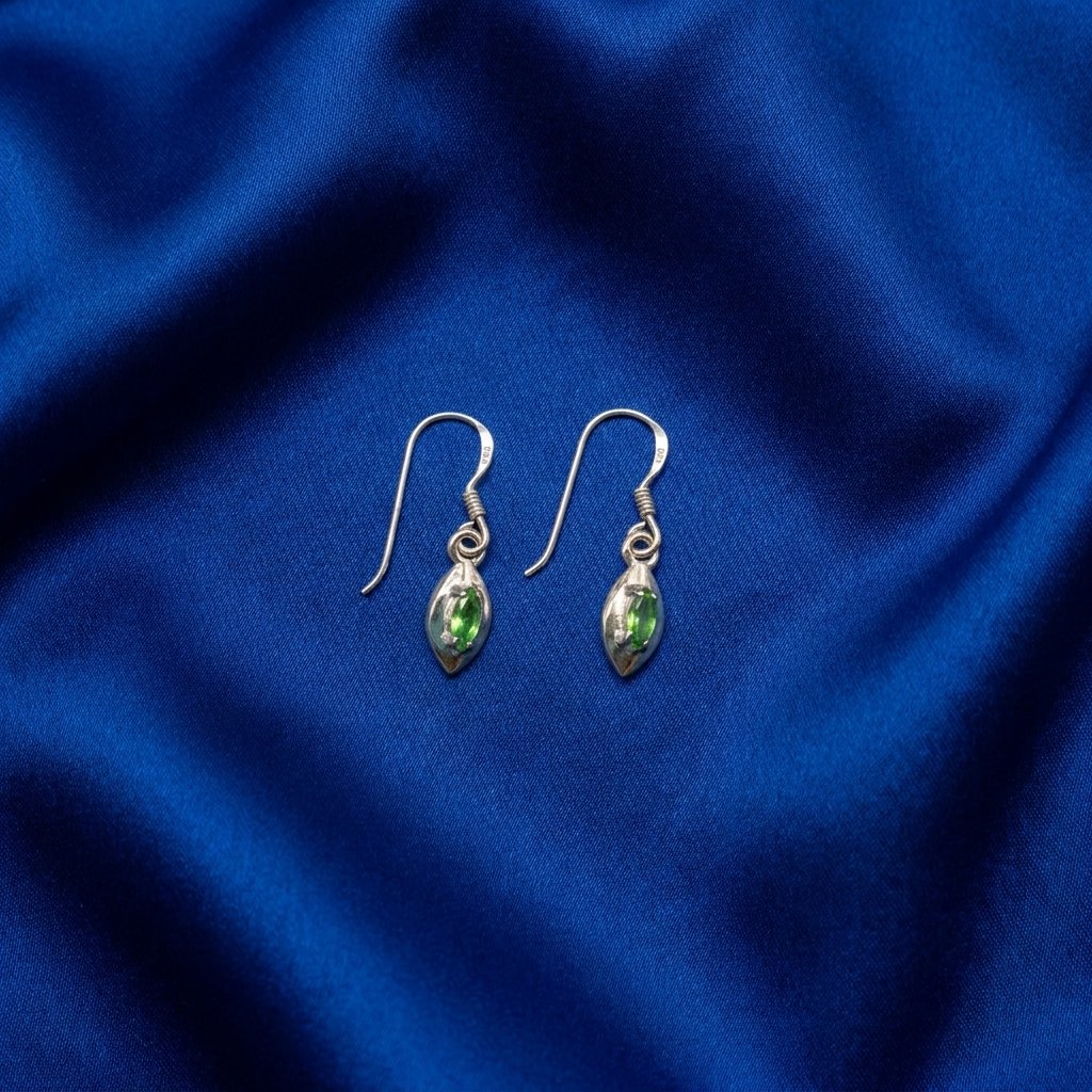[B7B] Tsavorite Marquise Drop Earrings