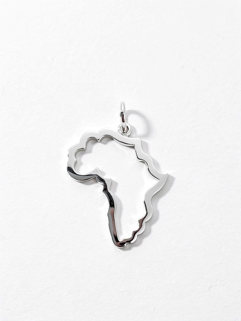 Open Africa Map Outline Pendant