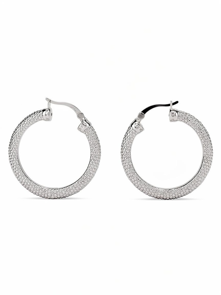 Bubble Texture Chunky Hoop Earrings